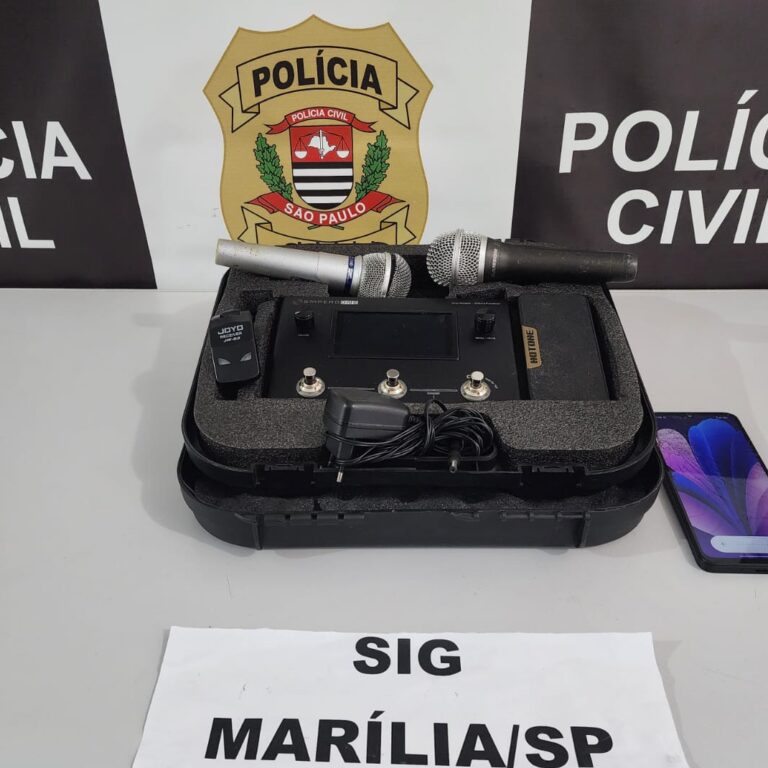 SIG prende em flagrante rapaz que tentava vender equipamentos de som furtados