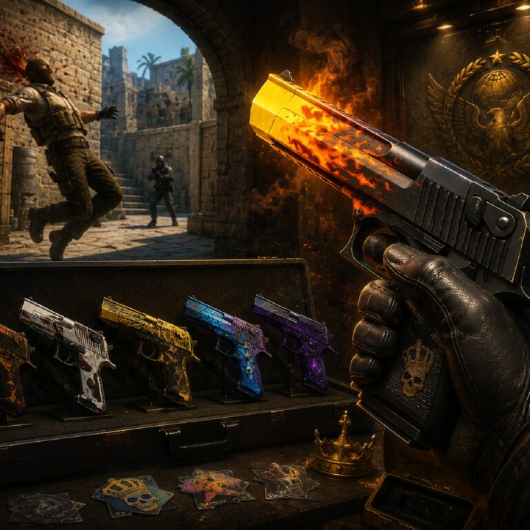 Deagle: A Pistola Que Transforma Noobs em Lendas (E Skins Que Valem Fortunas)