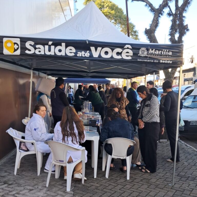Saúde participa de mutirão com serviços gratuitos em Marília