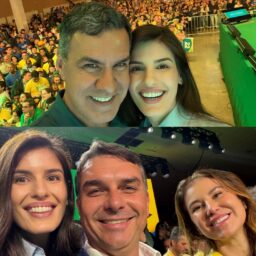 Dani Alonso e Capitão Augusto participam de convenção do PL com Flávio Bolsonaro