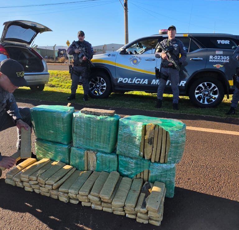 TOR apreende 152 quilos de maconha e prende motorista em Tarumã