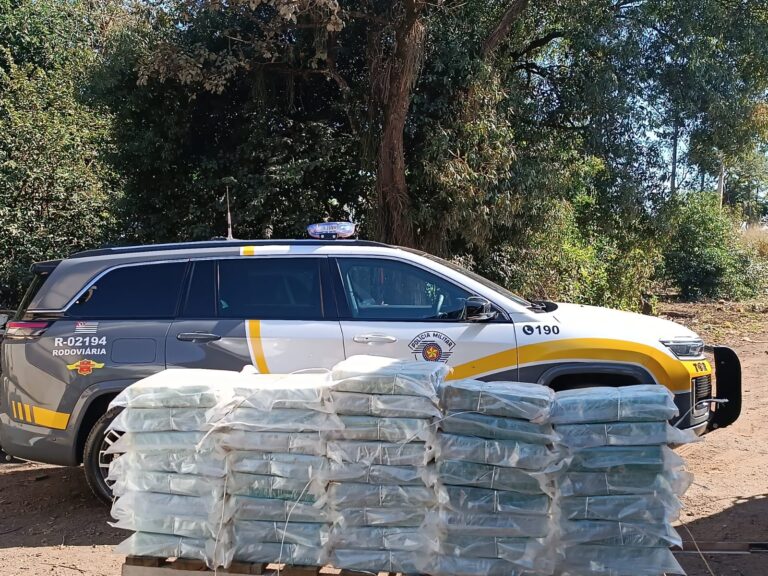 Casal é abordado e TOR encontra carga de cocaína avaliada em R$ 3,2 milhões em Palmital