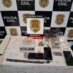 Operação da Polícia Civil termina com prisão por tráfico e apreensão de drogas em Garça