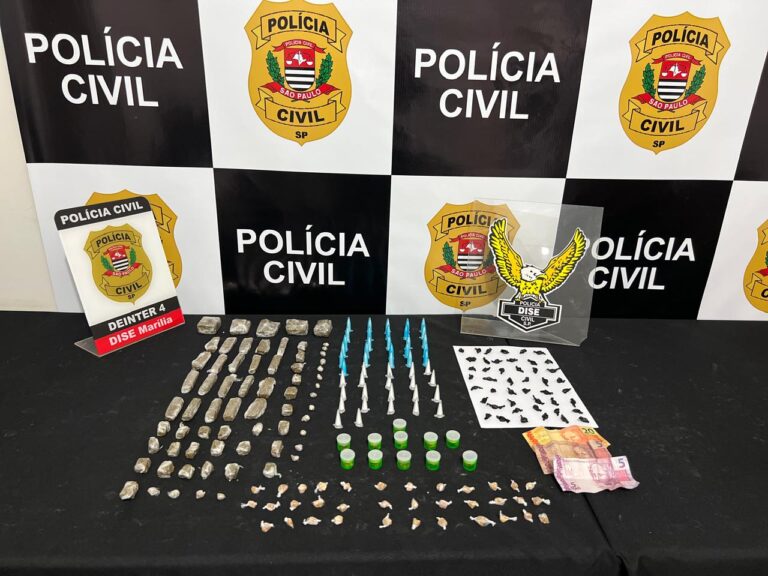 Mulher é presa por tráfico de drogas na zona norte de Marília
