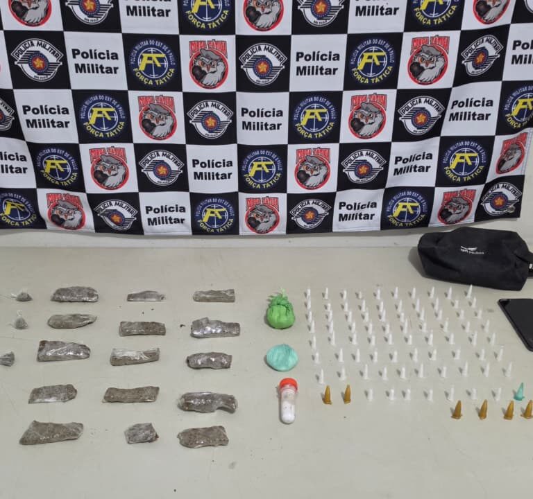 PM prende dois por tráfico de drogas em imóvel abandonado na zona sul de Marília