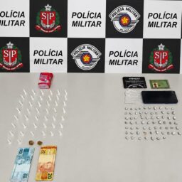Dupla é presa por tráfico após perseguição, resistência e ameaças em Garça