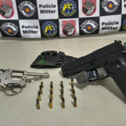 PM localiza revólver e munições em residência na zona leste de Marília