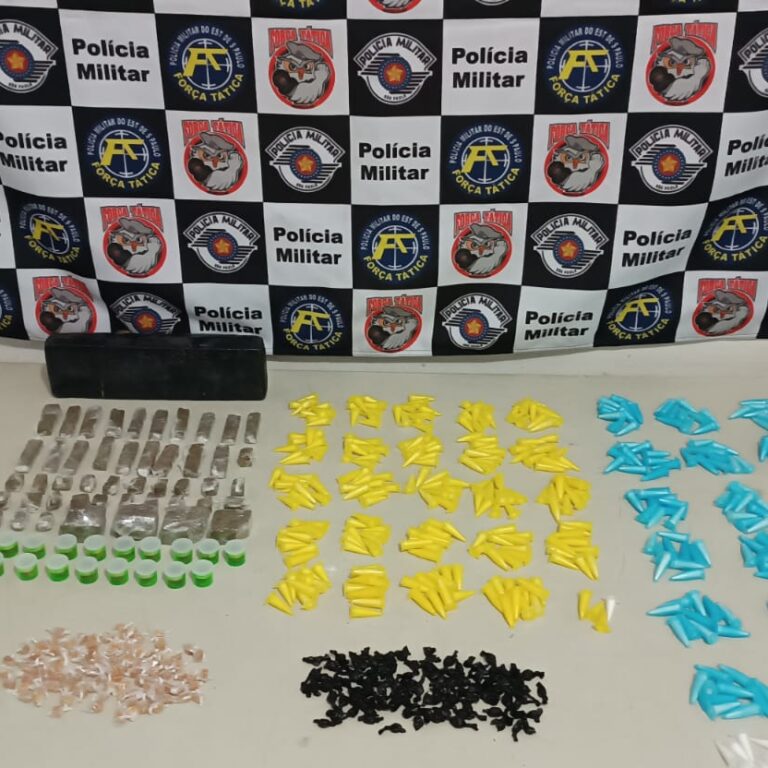 PM descobre refinaria de drogas no Parque das Primaveras e detém três suspeitos