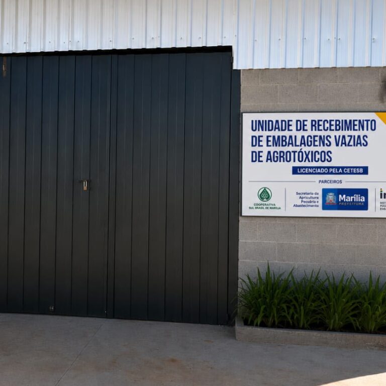 Marília inaugura 1ª unidade para receber embalagens vazias de agrotóxicos