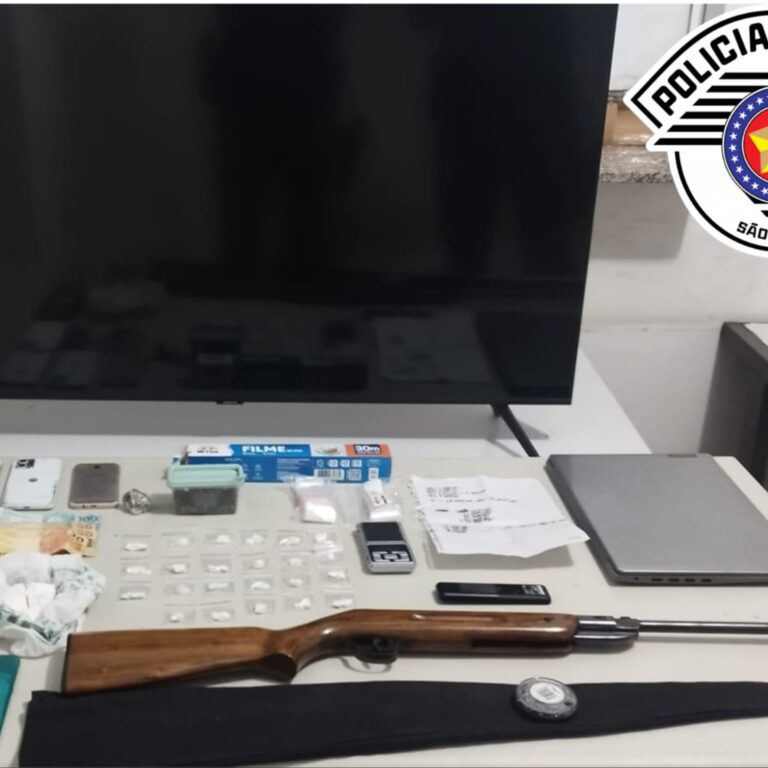 Casal é preso por tráfico de drogas e receptação em operação da PM em Garça