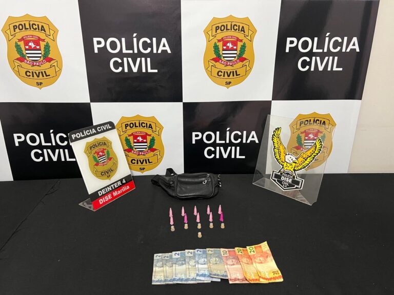 Homem é preso após oferecer drogas para policiais civis da Dise em Marília