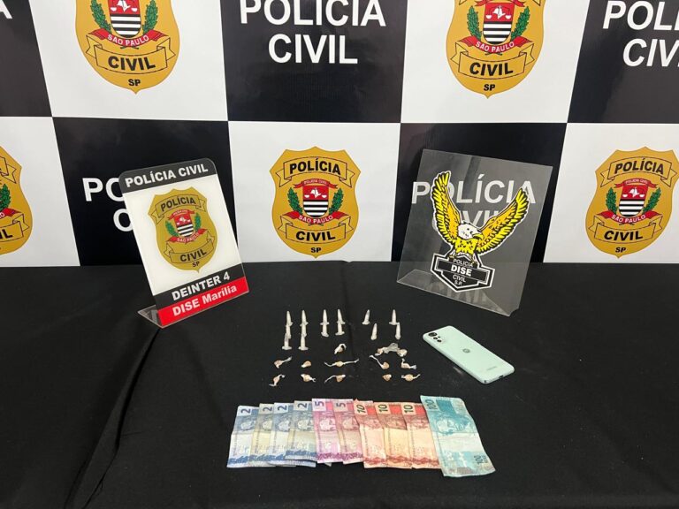 Polícia Civil prende homem de 32 anos vendendo drogas em frente à escola na Vila Barros