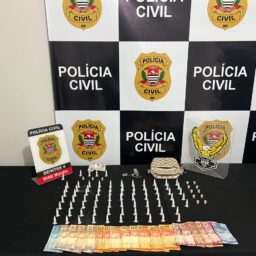 Dise prende suspeito em flagrante com drogas e mais de R$ 500 na zona norte de Marília