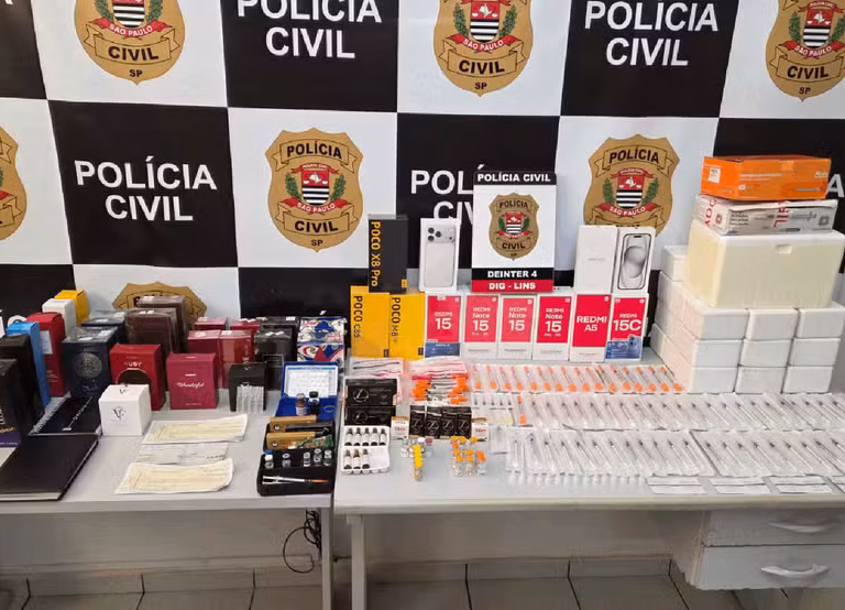 Casal é preso com medicamentos proibidos e produtos estrangeiros sem nota fiscal em Lins